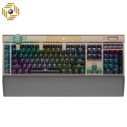 کیبورد گیمینگ مکانیکال کورسیر K100 RGB Midnight Gold