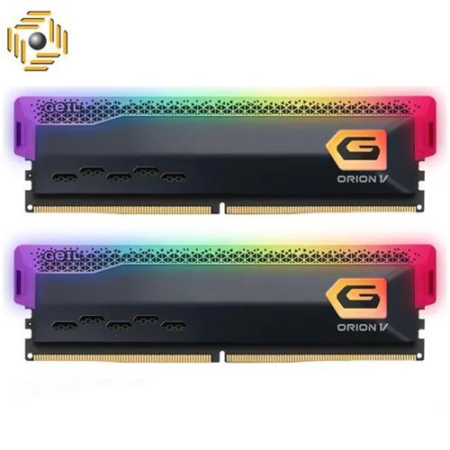 رم دسکتاپ DDR5 دو کاناله 4800 مگاهرتز CL40 گیل مدل Orion V RGB ظرفیت 32 گیگابایت