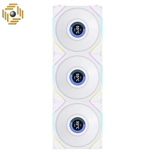 فن کیس لیان لی UNI FAN TL120 LCD White بسته 3 عددی